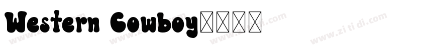 Western Cowboy字体转换